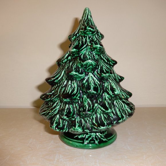 Vintage Ceramic Christmas Tree Napkin Holder - Picture 4 of 7
